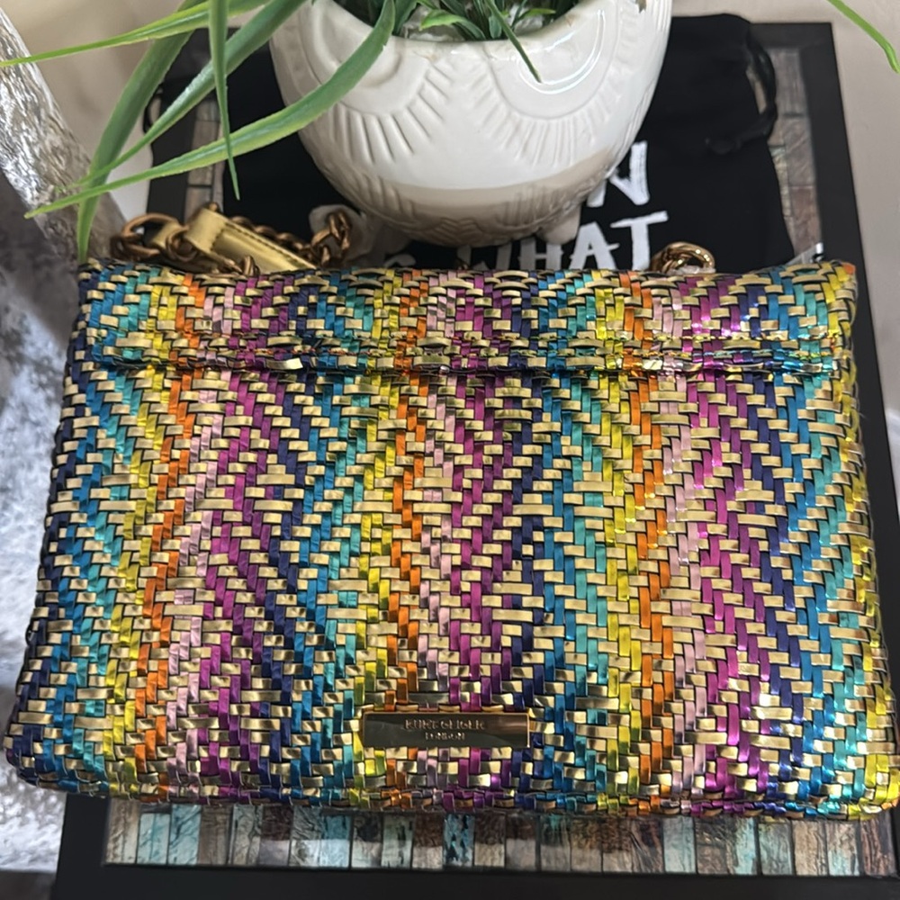 🍇🍇🍇HOST PEAK Kensington Woven Faux Leather Convertible Shoulder Bag🍇🍇🍇 - Picture 16 of 17